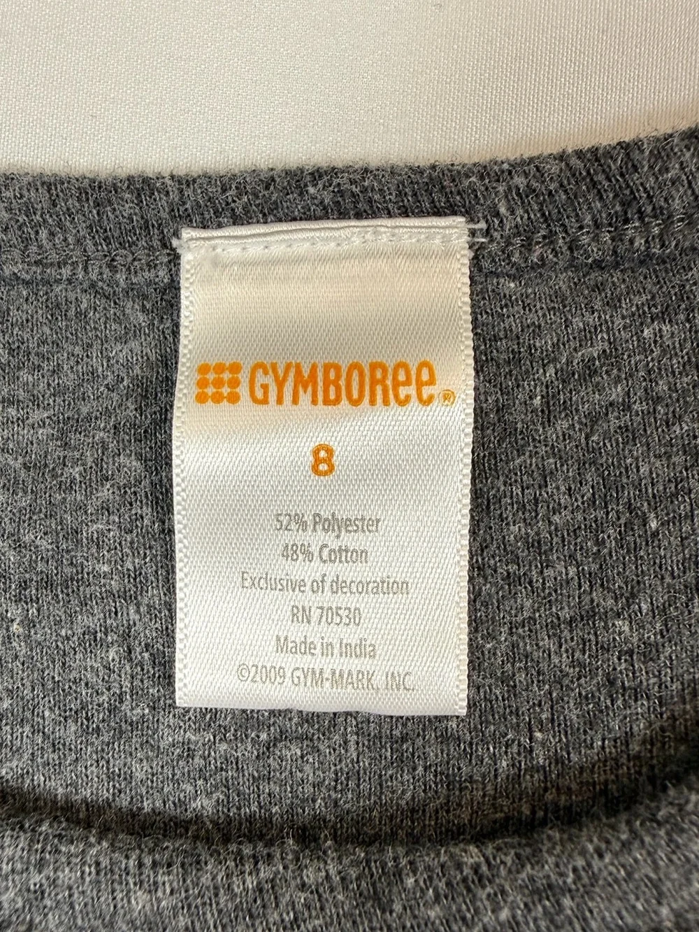 GYMBOREE‎ Girls 8 Long Sleeve Top Gray Panda Graphic Y2K 2009 Cute Cozy